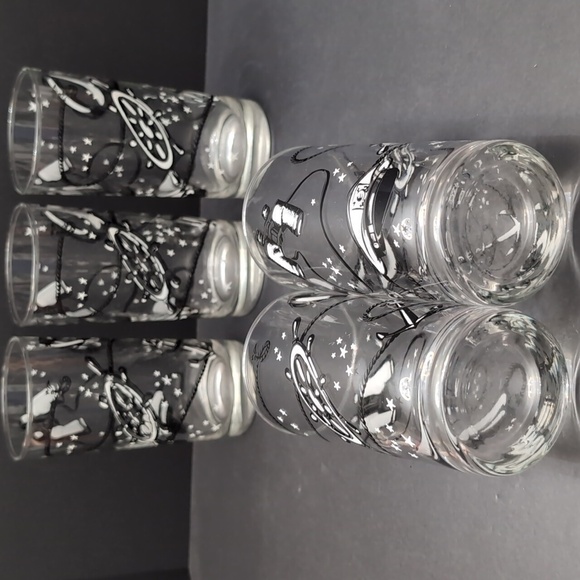 Vintage Set Of 5 Libby High Ball Glasses With Nautical Theme. - Picture 6 of 7